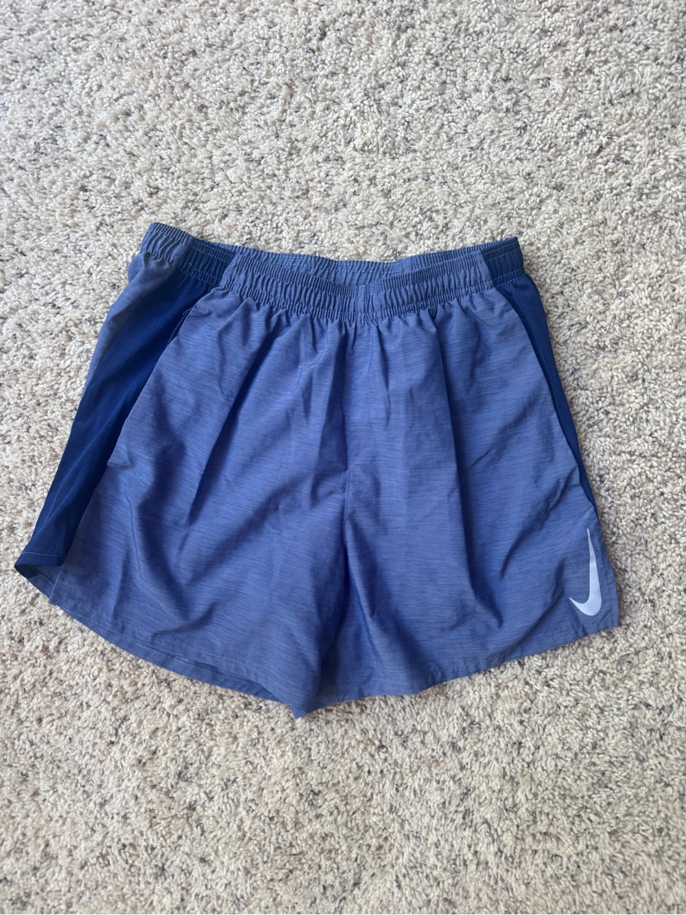 Nike Men’s Athletic Shorts in Navy Blue with Reflective Swoosh